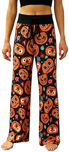 Women’s Halloween Pumpkin Pajama Pants