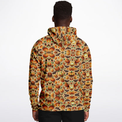 Halloween Laughing Pumpkin Athletic Hoodie