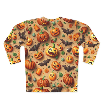 Halloween Pumpkin Sweatshirt | Unisex Cozy Fall Sweater for Spooky Season