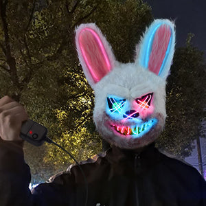 Halloween LED Scary Rabbit & Bear Mask for Adults & Kids