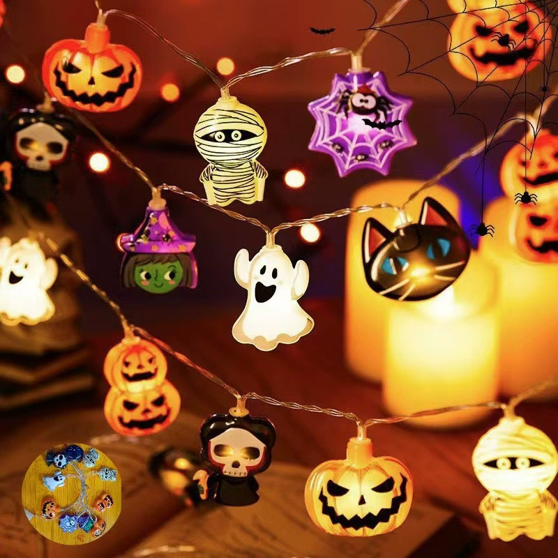 Spooky Halloween LED String Lights – Must-Have Pumpkin & Ghost Decor for 2025 Halloween 🎃✨