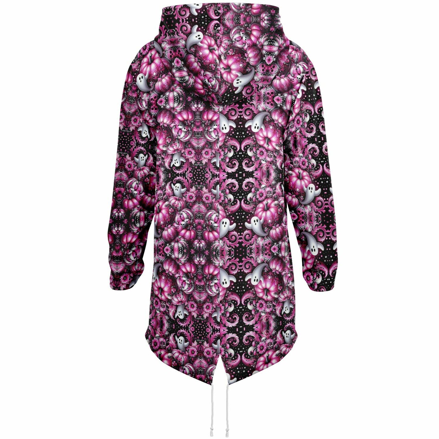 Halloween Pumpkin Fashion Elongated Hoodie