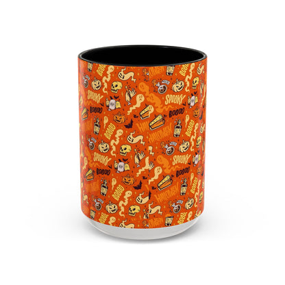 Halloween Coffee Mug Spooky Fall Accent Cup Trick or Treat Seasonal Drinkware Gift