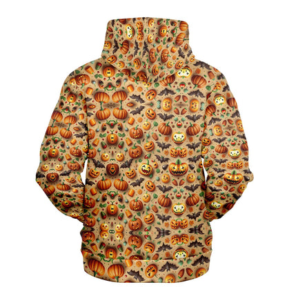 Halloween Laughing Pumpkin Athletic Hoodie