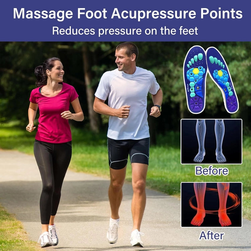 Advanced Magnetic Insoles - Reduce Pain by Stimulating Acupressure Points