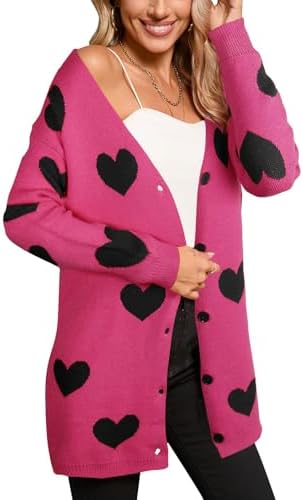 Women’s Halloween Pumpkin Cardigan – Cozy Knit Button Down Fall Sweater