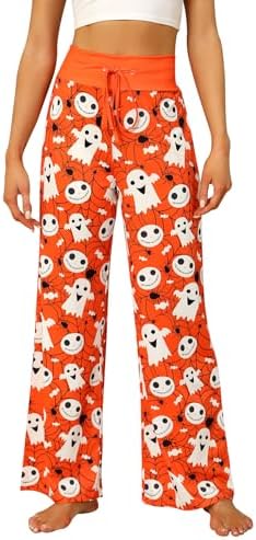 Women’s Halloween Pumpkin Pajama Pants