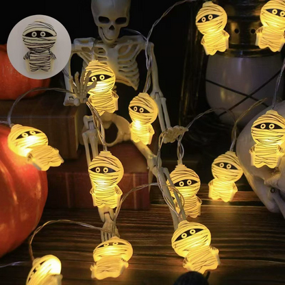 Spooky Halloween LED String Lights – Must-Have Pumpkin & Ghost Decor for 2025 Halloween 🎃✨