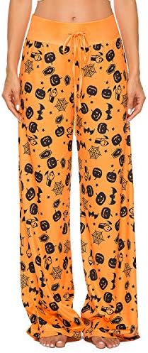Women’s Halloween Pumpkin Pajama Pants