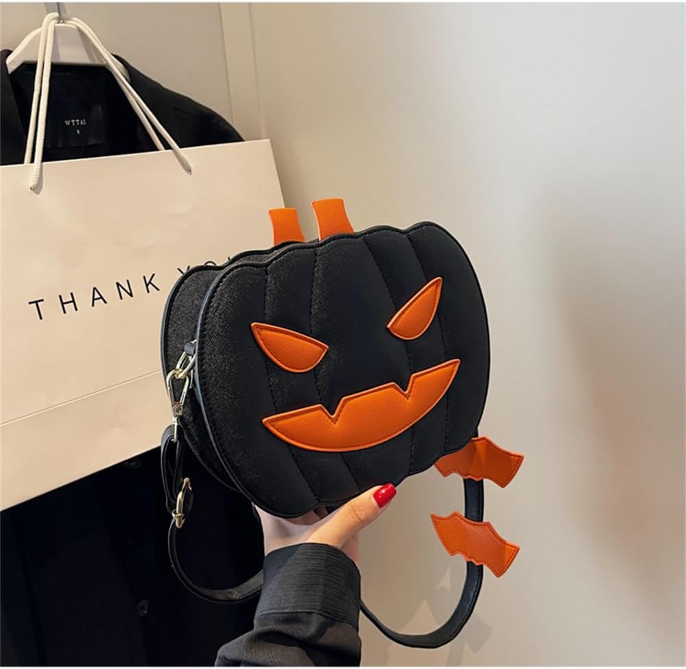 Halloween Crossbody Spooky Pumpkin Purse for Women