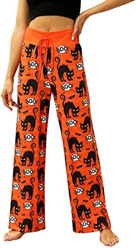 Women’s Halloween Pumpkin Pajama Pants