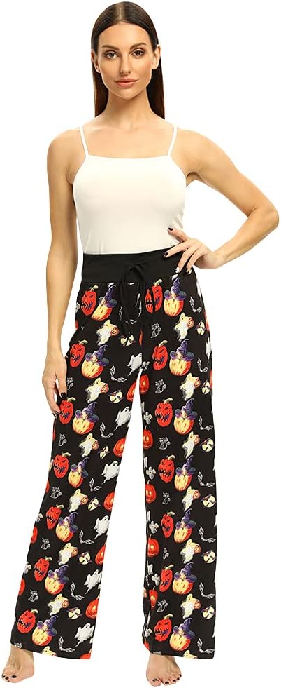 Women’s Halloween Pumpkin Pajama Pants