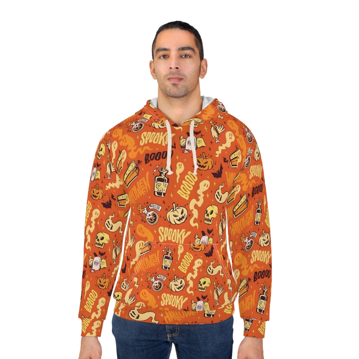 Halloween Spooky Hoodie – Warm Unisex Sweatshirt for Party & Casual Wear