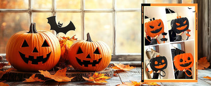 Halloween Crossbody Spooky Pumpkin Purse for Women