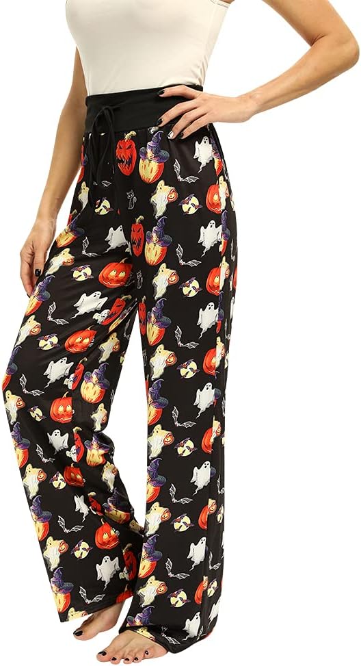 Women’s Halloween Pumpkin Pajama Pants