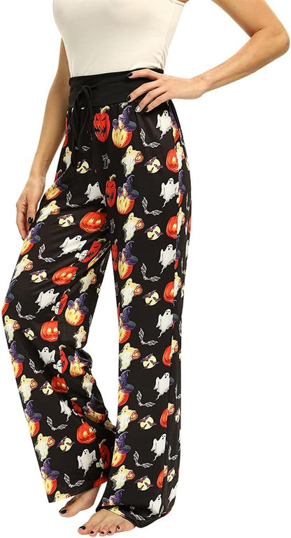 Women’s Halloween Pumpkin Pajama Pants