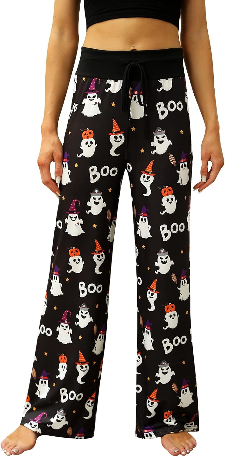Women’s Halloween Pumpkin Pajama Pants