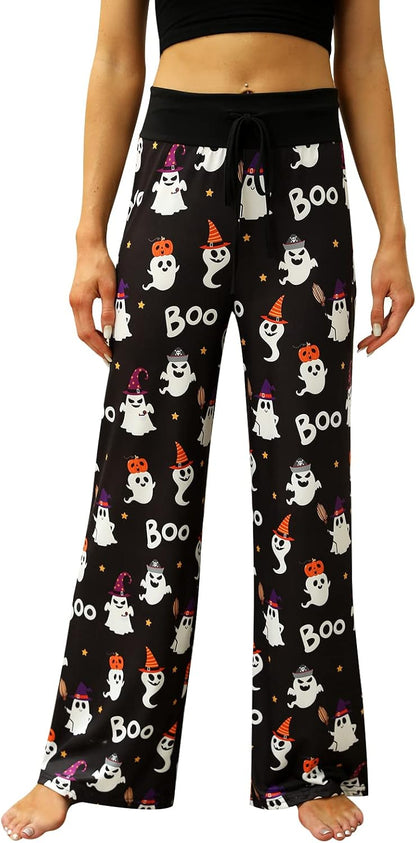 Women’s Halloween Pumpkin Pajama Pants