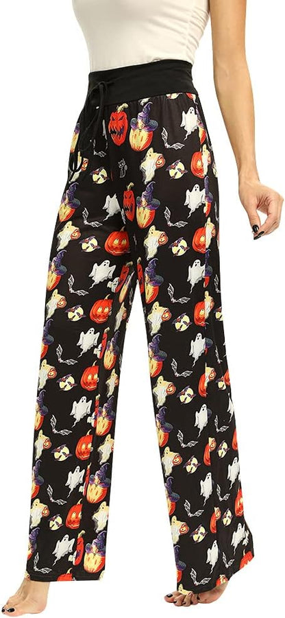 Women’s Halloween Pumpkin Pajama Pants
