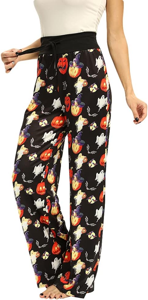 Women’s Halloween Pumpkin Pajama Pants