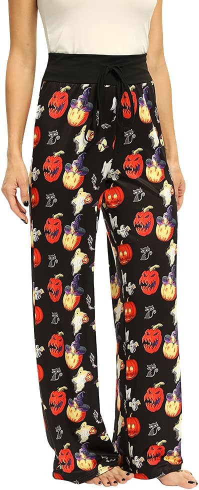 Women’s Halloween Pumpkin Pajama Pants