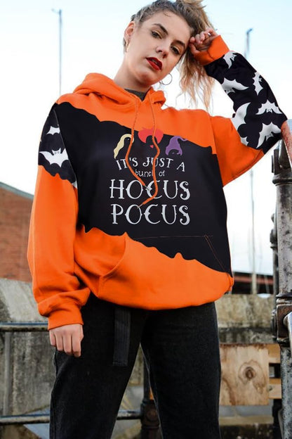 Women’s Halloween Graphic Sweatshirt – Long Sleeve Half-Zip Pullover Top