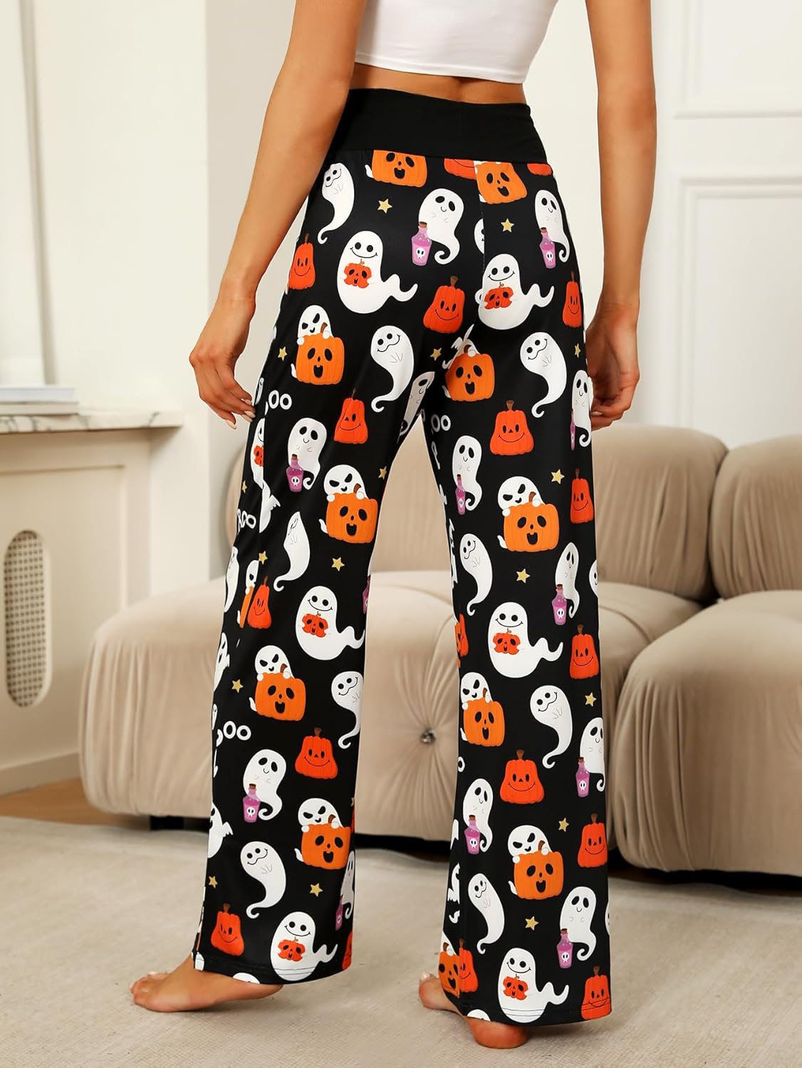 Women’s Halloween Pumpkin Pajama Pants