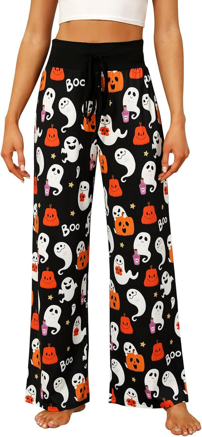 Women’s Halloween Pumpkin Pajama Pants