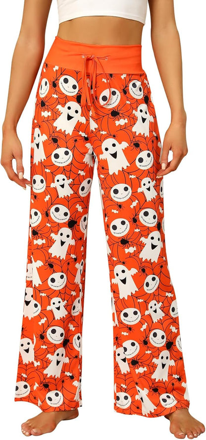 Women’s Halloween Pumpkin Pajama Pants