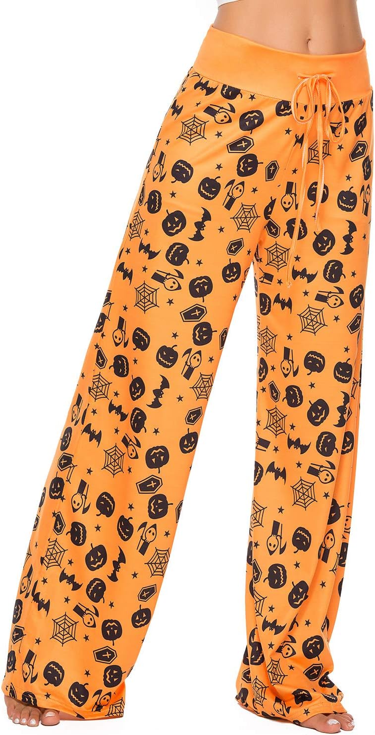 Women’s Halloween Pumpkin Pajama Pants