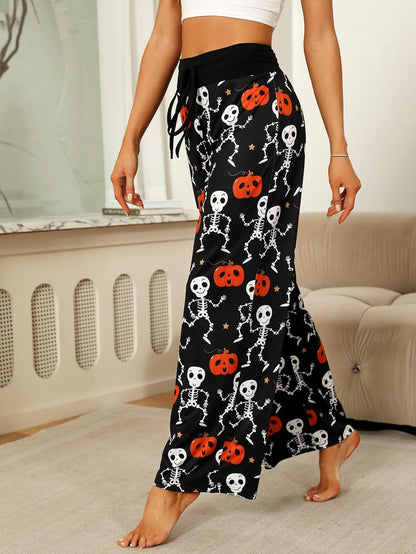 Women’s Halloween Pumpkin Pajama Pants