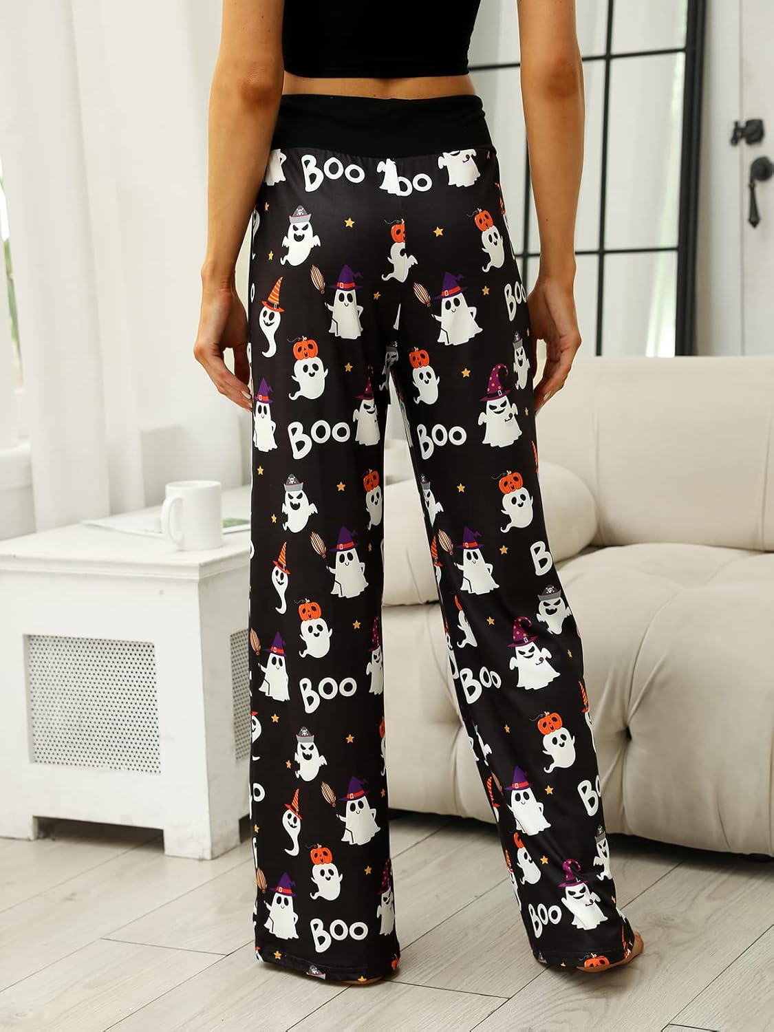 Women’s Halloween Pumpkin Pajama Pants