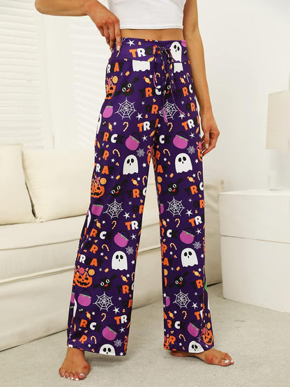 Women’s Halloween Pumpkin Pajama Pants