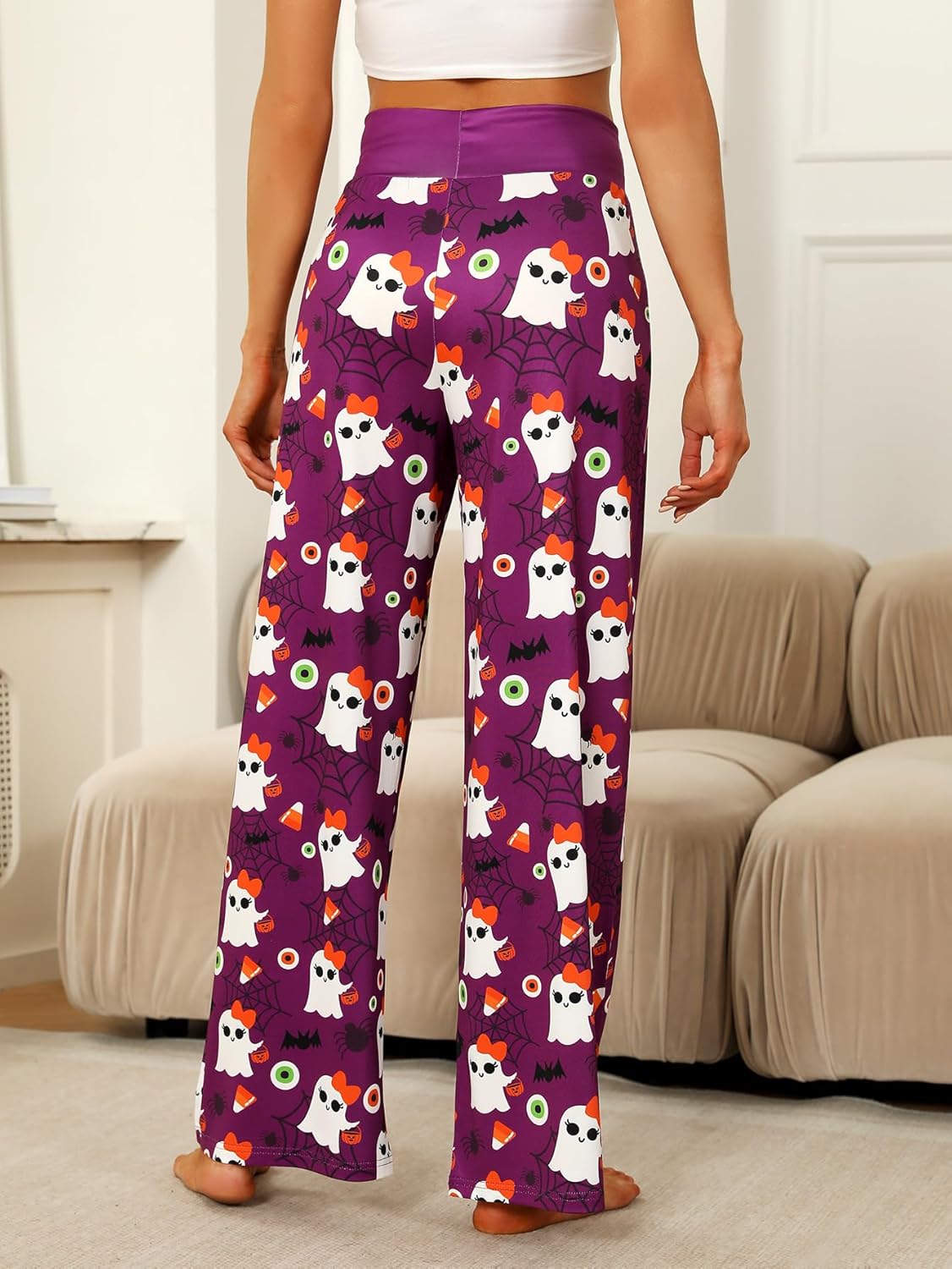 Women’s Halloween Pumpkin Pajama Pants