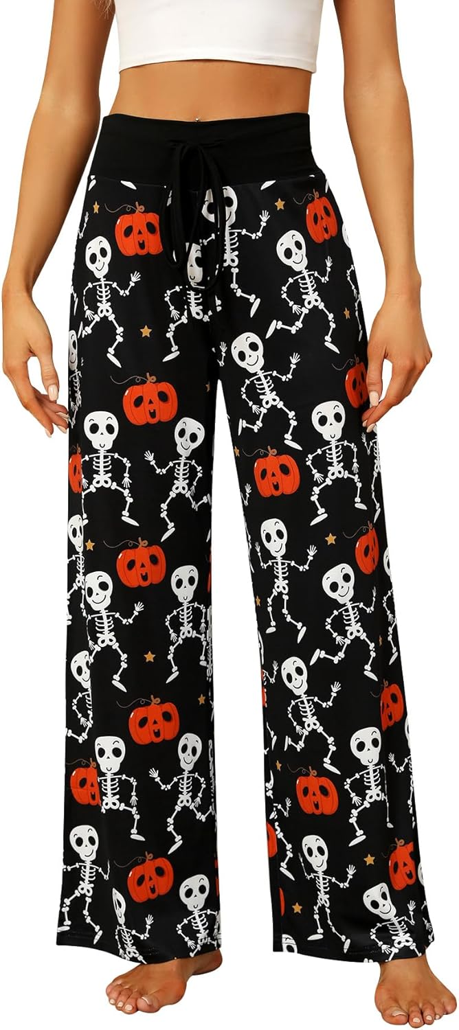 Women’s Halloween Pumpkin Pajama Pants