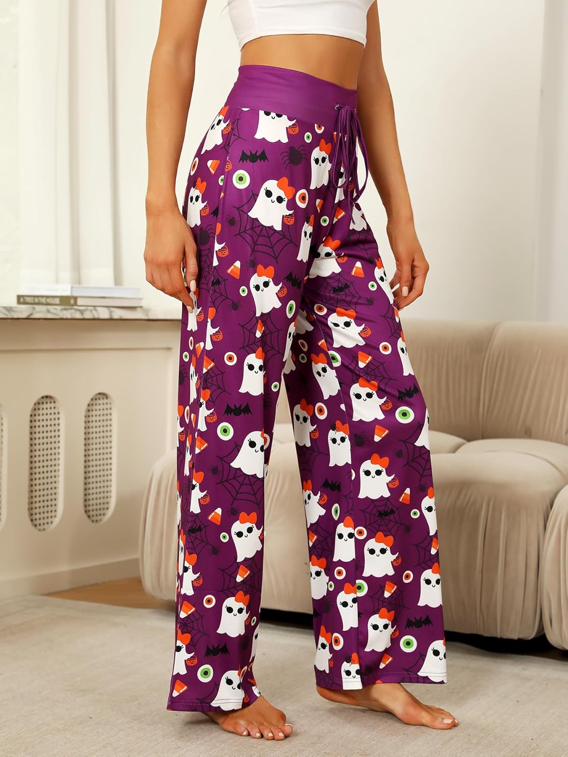 Women’s Halloween Pumpkin Pajama Pants
