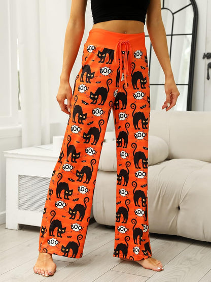 Women’s Halloween Pumpkin Pajama Pants