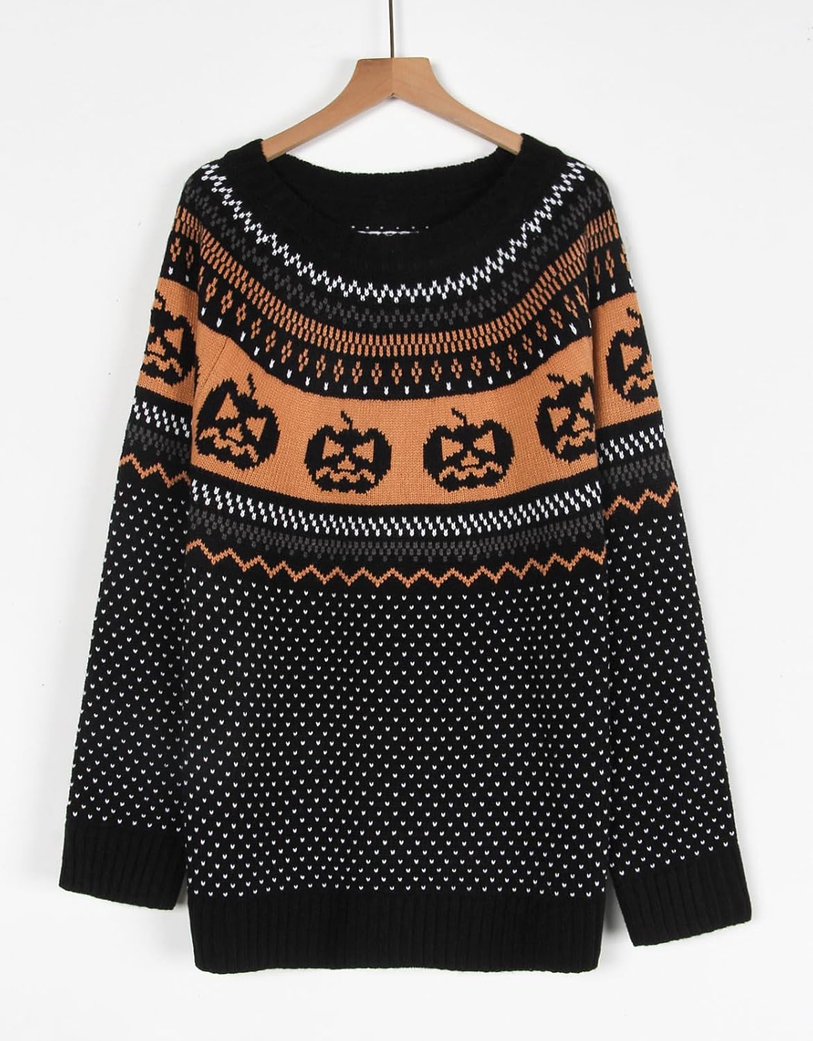 Stylish Halloween Skull Knit Sweater for Women