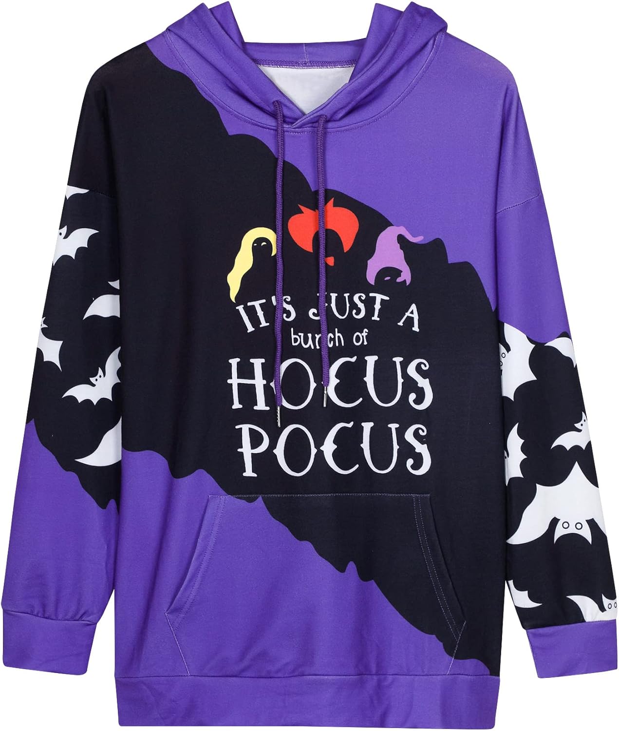 Women’s Halloween Graphic Sweatshirt – Long Sleeve Half-Zip Pullover Top