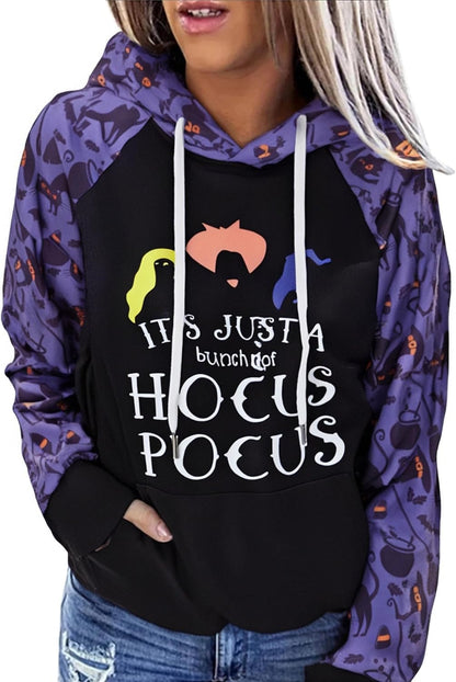 Women’s Halloween Graphic Sweatshirt – Long Sleeve Half-Zip Pullover Top