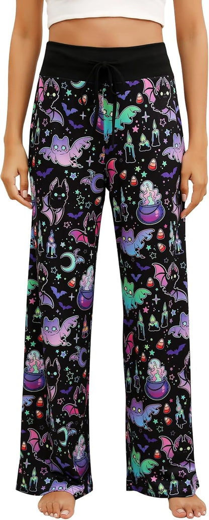 Women’s Halloween Pumpkin Pajama Pants
