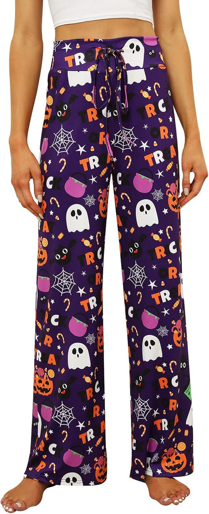 Women’s Halloween Pumpkin Pajama Pants
