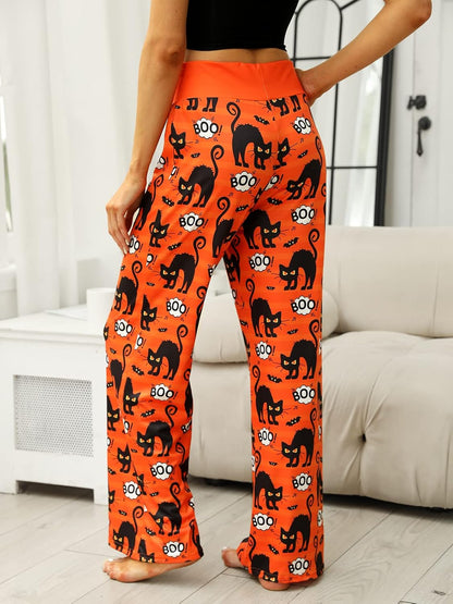Women’s Halloween Pumpkin Pajama Pants