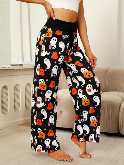 Women’s Halloween Pumpkin Pajama Pants