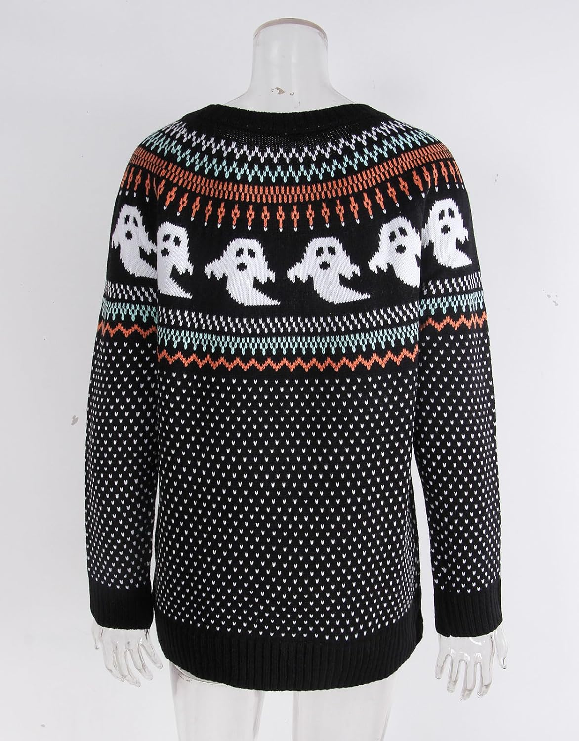 Stylish Halloween Skull Knit Sweater for Women