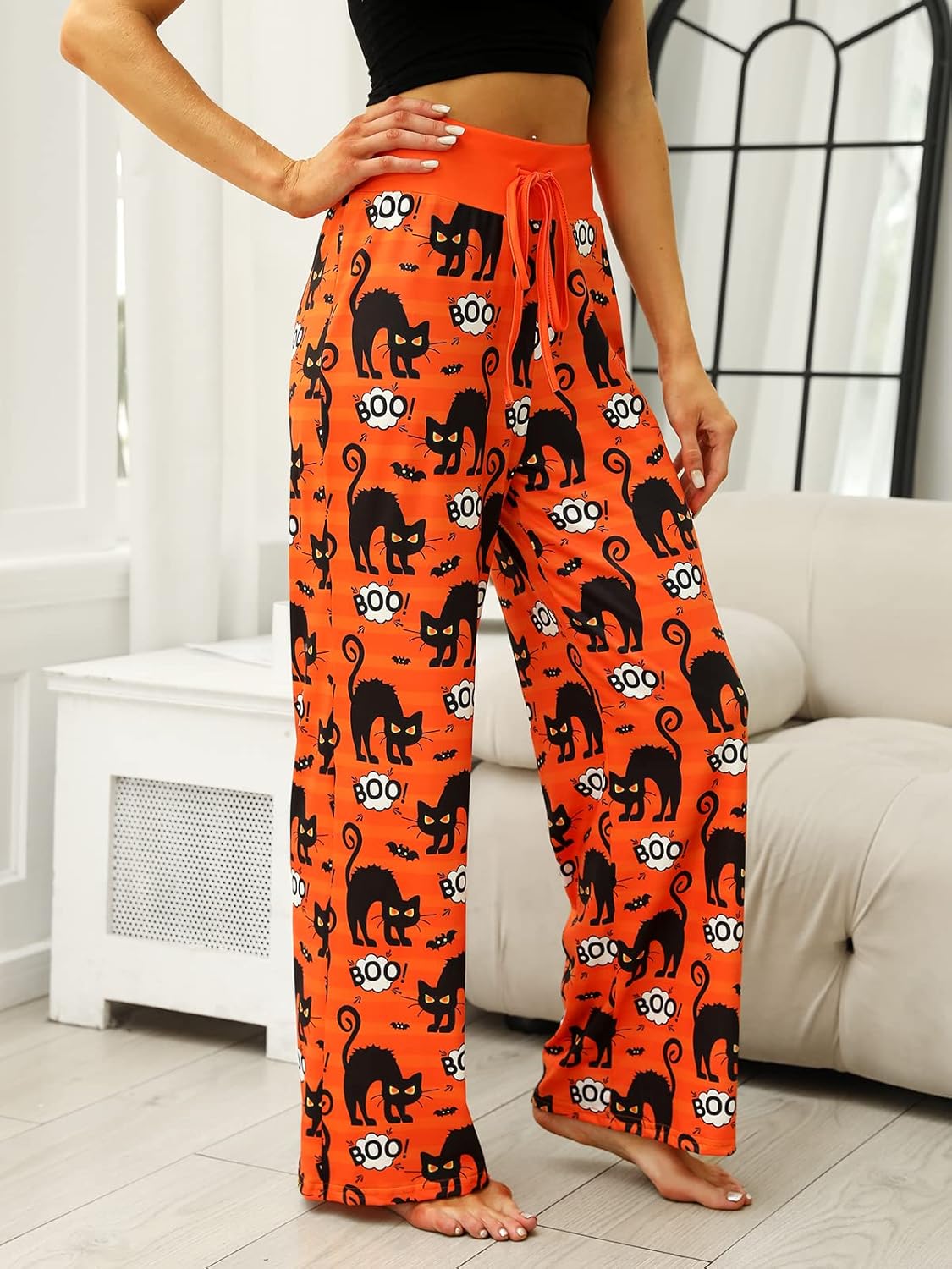Women’s Halloween Pumpkin Pajama Pants