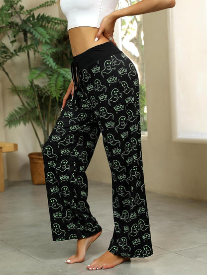 Women’s Halloween Pumpkin Pajama Pants
