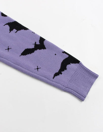 Women’s Halloween Pumpkin Cardigan – Cozy Knit Button Down Fall Sweater