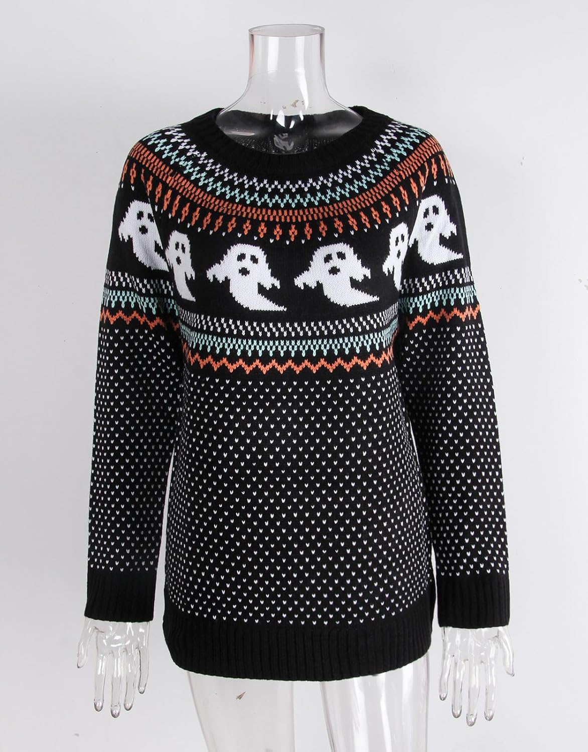 Stylish Halloween Skull Knit Sweater for Women