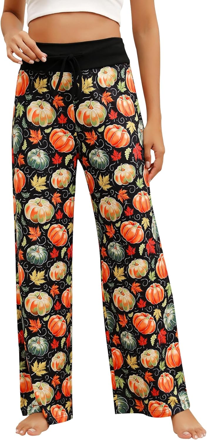 Women’s Halloween Pumpkin Pajama Pants